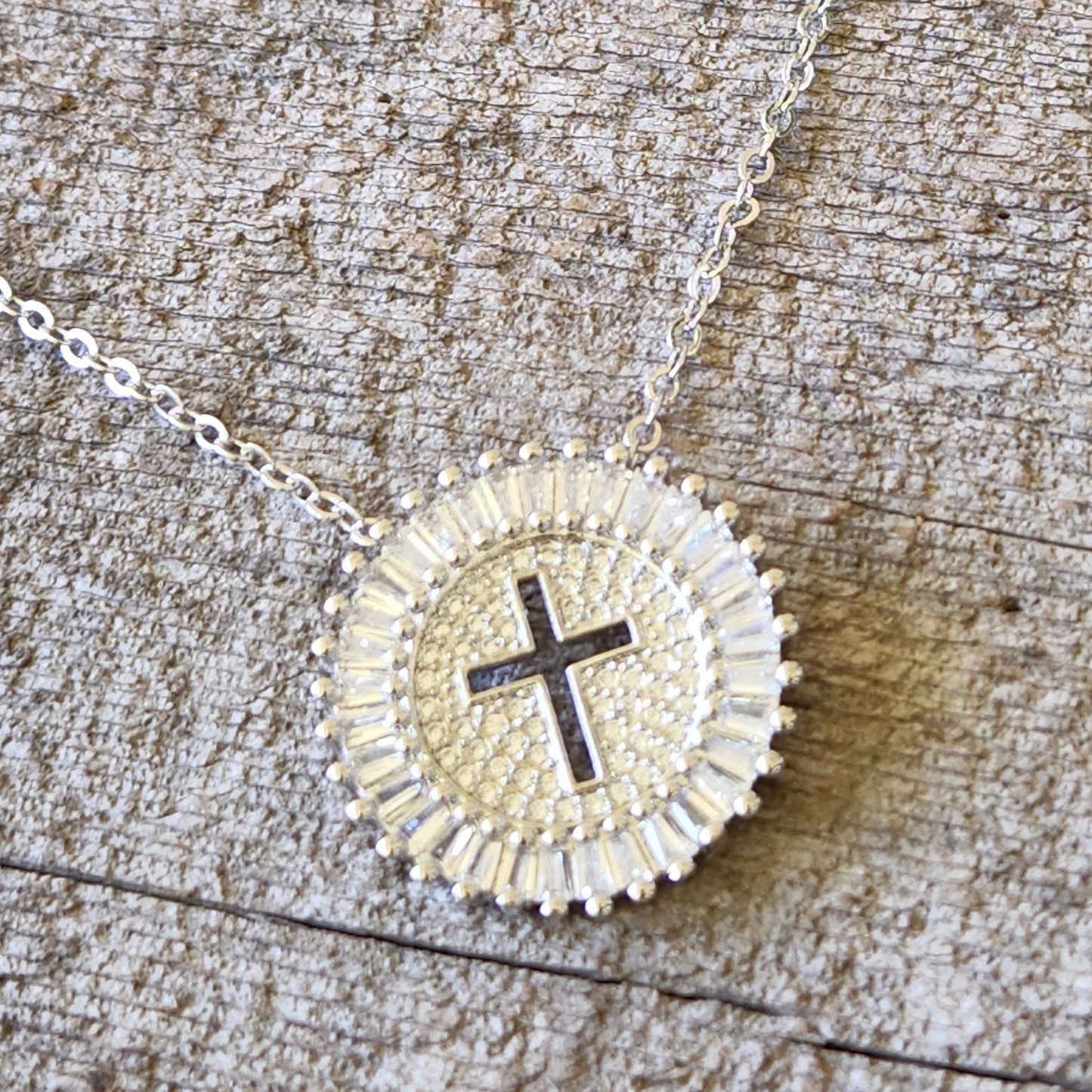 Cross Sunburst Necklace