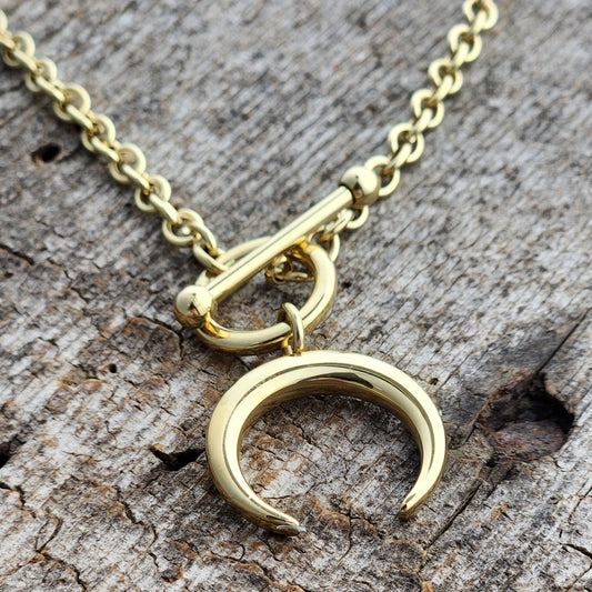 Crescent Toggle Necklace