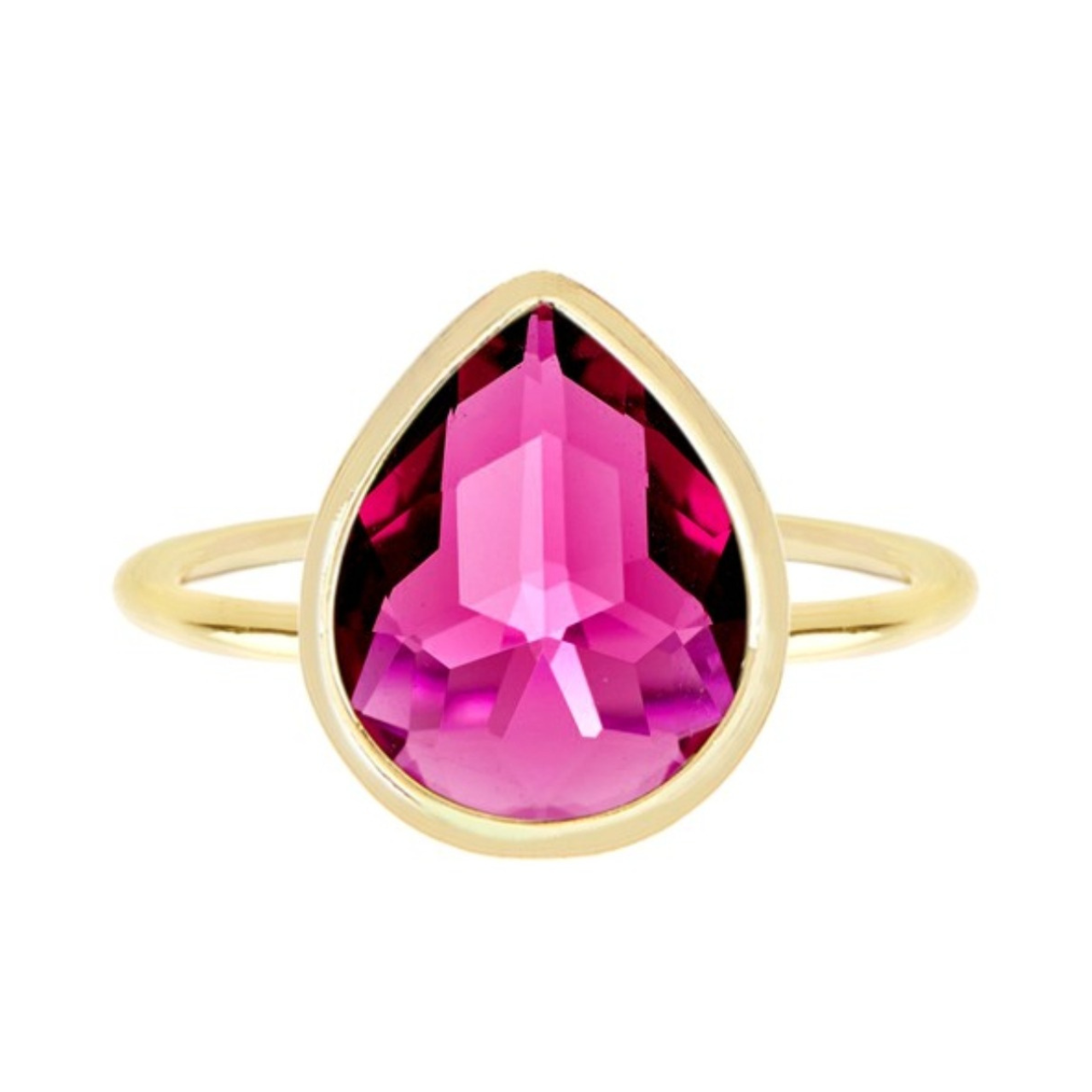 Raspberry Crystal Ring