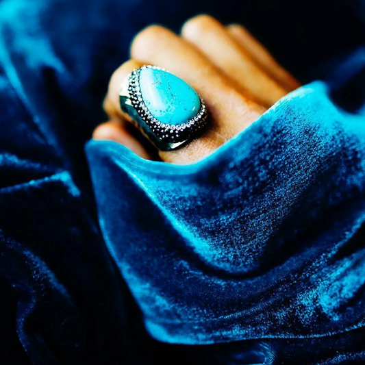 Turquoise Drop Ring
