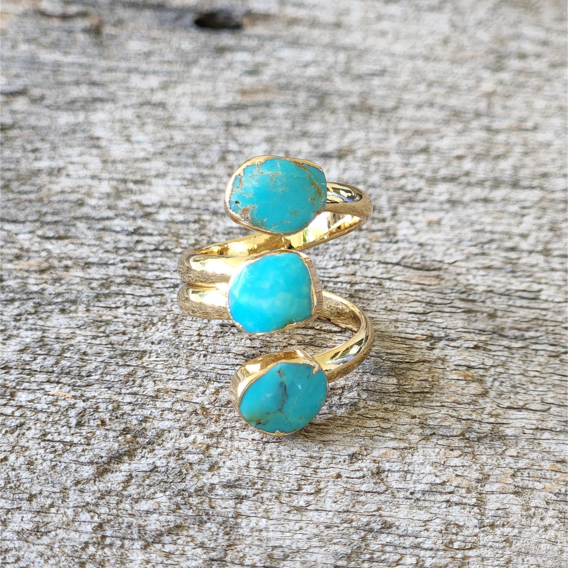 Turquoise Stack Ring – Lavender Blue Soul
