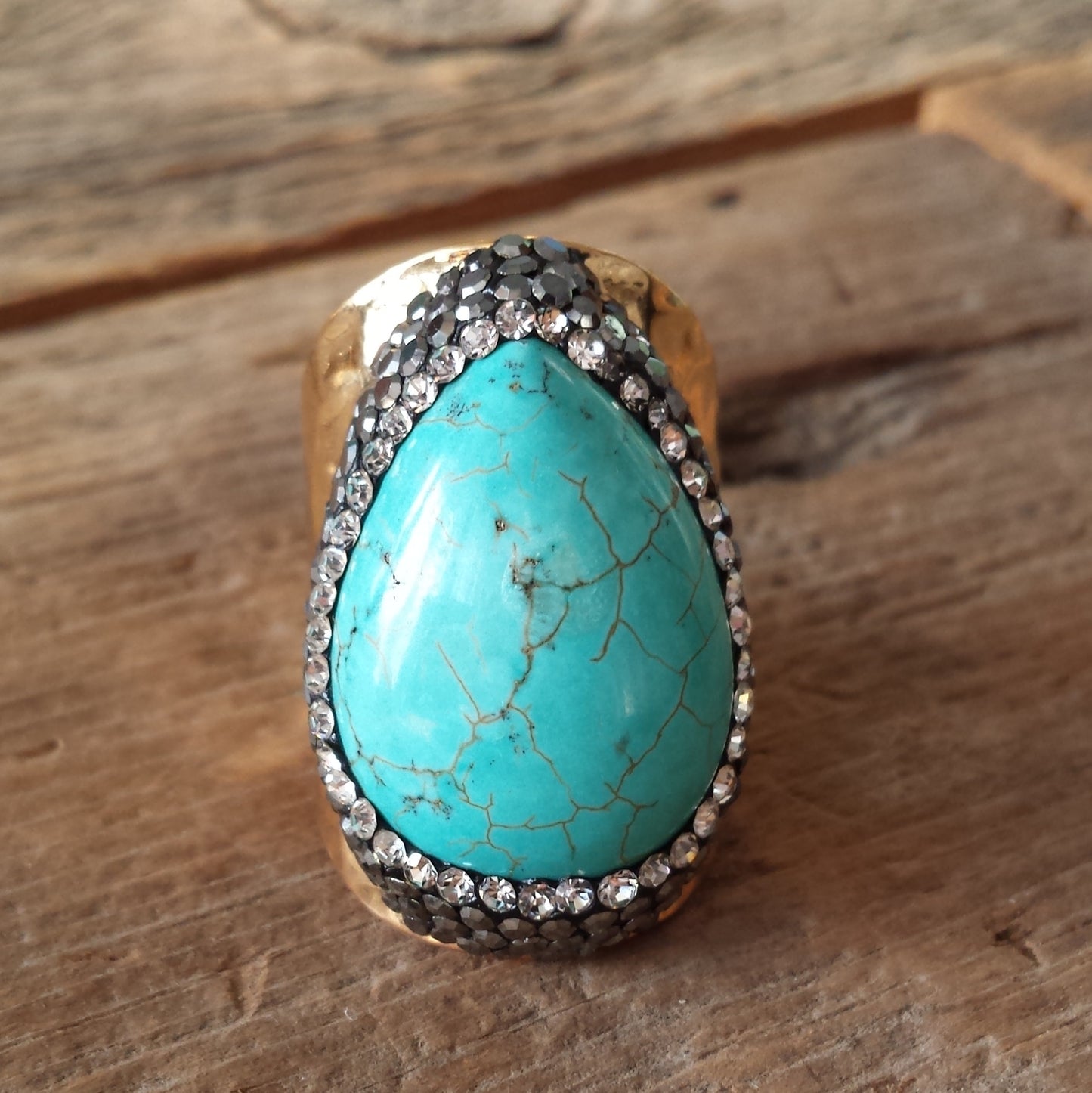 Turquoise Drop Ring