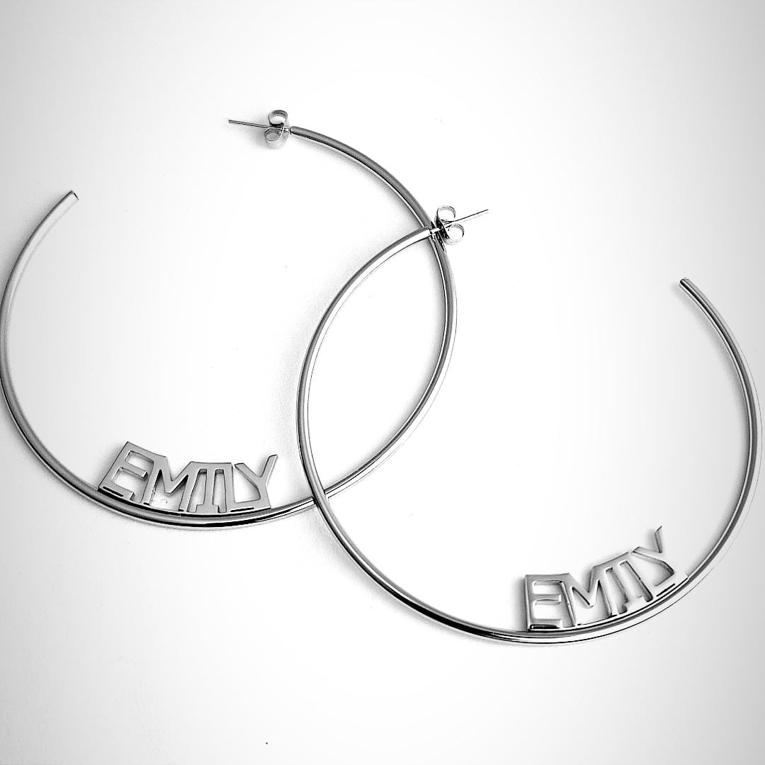 Violette Personalized Hoops